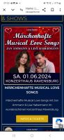 3 Tickets Märchenhafte Musical Love Songs mit Jan Ammann Saarland - Überherrn Vorschau