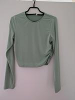 Langarmshirt cropped bauchfrei hellgrün Shein Größe L Niedersachsen - Jever Vorschau