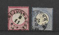 Deutsches Reich 1872 Michel Nr. 4 und 5 gestempelt kl.Brustschild Niedersachsen - Ihlow Vorschau