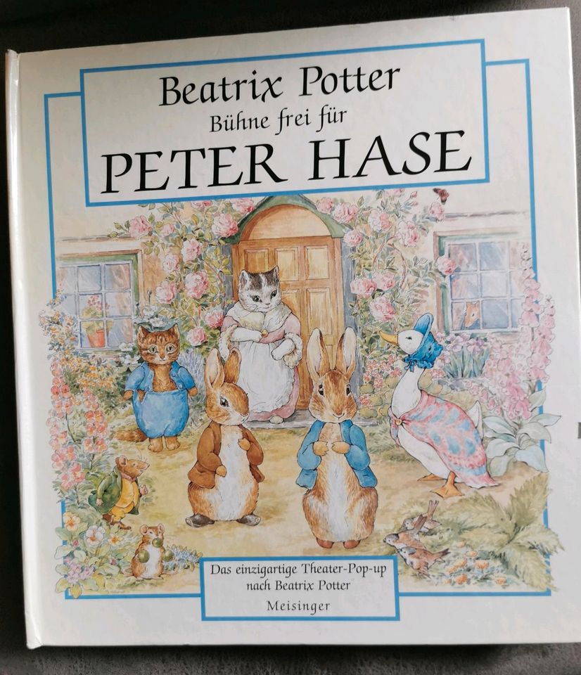 ♥️ PETER HASE v Beatrix PORTER Bühne frei  Theater Pop up Buch in Reutlingen