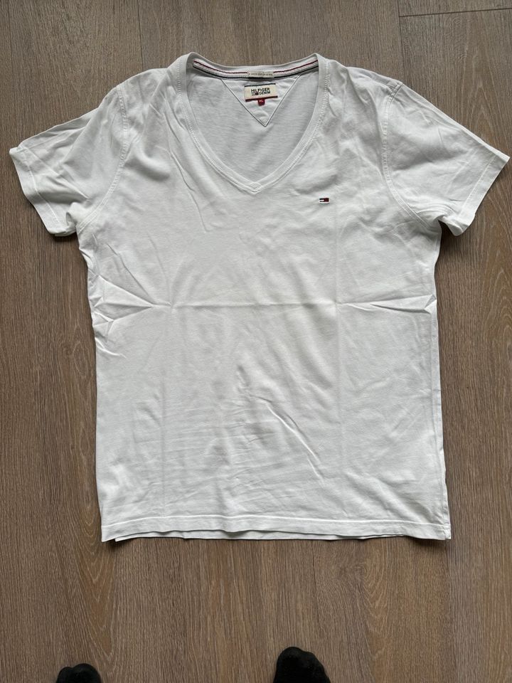 Tommy Hilifiger T-Shirt Herren weiß Größe XL in Oelde