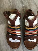 Damen Leder Sandalen von 5th Avenue in Gr. 37 Echtleder bunt Bonn - Auerberg Vorschau