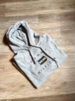 Tommy Hilfiger Pullover / Hoodie grau/schwarz/Gold L/40 Hessen - Heuchelheim Vorschau