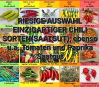 Saatgut Samen Chili Tomaten Paprika Kerne riesige Auswahl Rheinland-Pfalz - Mainz Vorschau