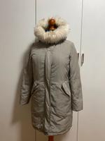 Weiß graue Winterjacke Damen mit Pelz Dresden - Striesen-Süd Vorschau