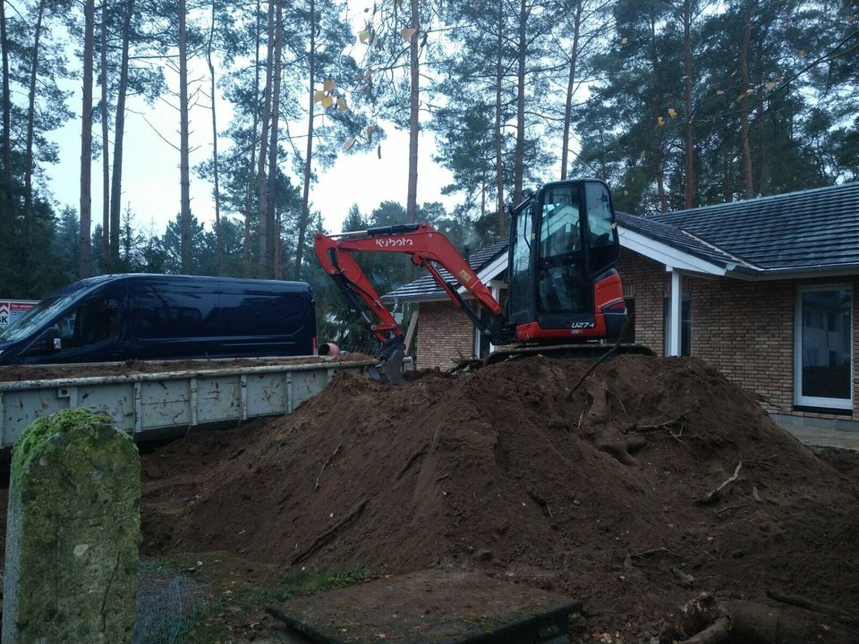 Grundstücksbegradigung  Baggerarbeiten, Erdarbeiten Entsorgung in Michendorf