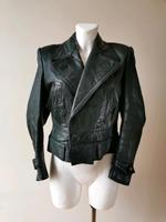 VINTAGE Piloten Blouson Gr.S/M Grünes Leder 50er retro 60er 70er Baden-Württemberg - Karlsruhe Vorschau