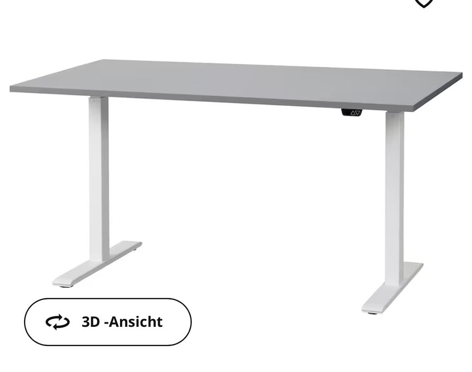 Ikea Rudolf Schreibtisch Platte 140x80cm grau sehr guter Zustand in Stuttgart