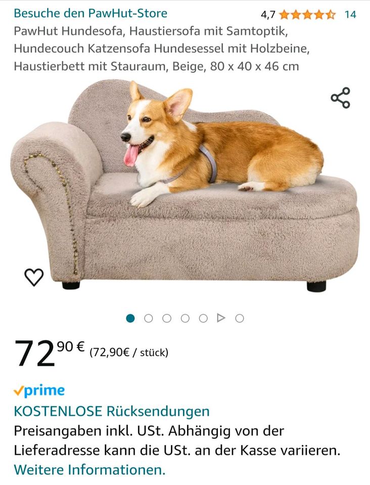 Hunde/Katzen Sofa in Bad Berleburg