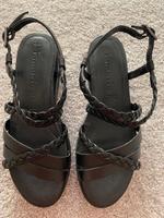 Sandalen, Tamaris, Größe 38, schwarz Niedersachsen - Bockhorn Vorschau