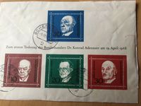 Briefmarken gestempelt zum 1. Todestag Dr. Konrad Adenauer Niedersachsen - Aerzen Vorschau