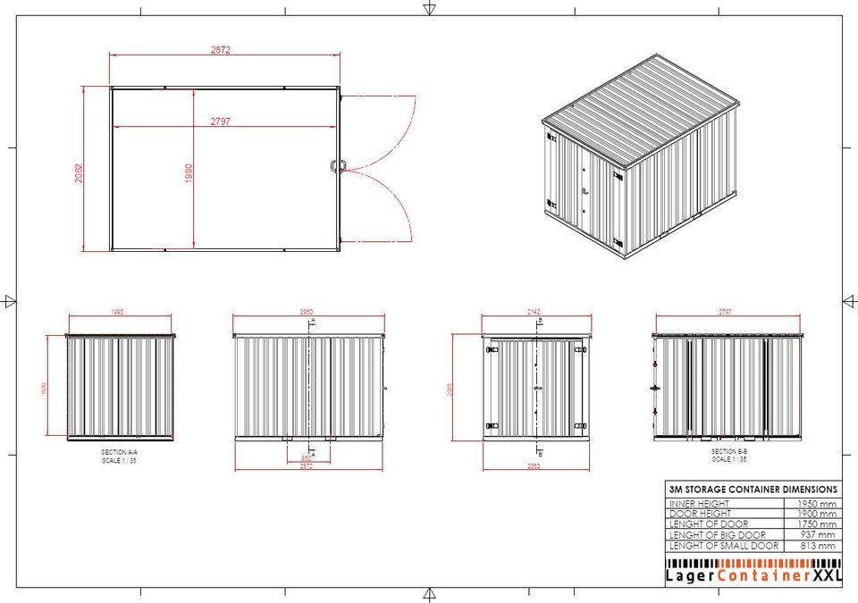 ⭐️ Gartenhäuschen Gartencontainer Materialcontainer BOX Anthrazit in Mühlhausen i.d. Oberpfalz