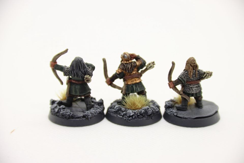 3 Bogenschützen Zwerge Zinn Herr der Ringe Tabletop Warhammer in Schkölen