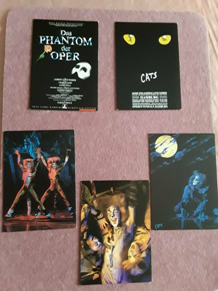 Postkarten Cats/ Das Phantom der Oper in Zülpich