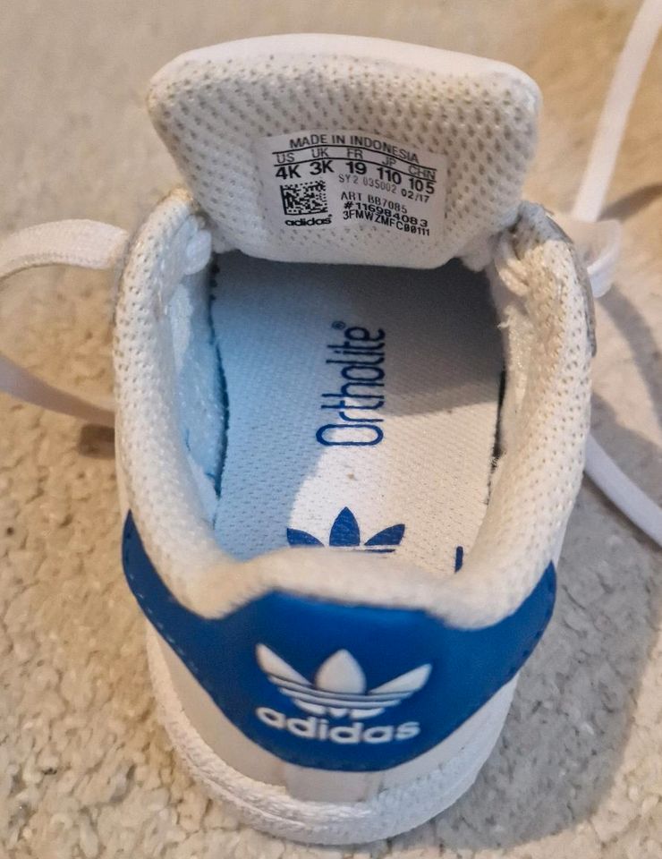 adidas Sneaker Babyschuhe weiß neu ungetragen Superstar Ortholite in Sentrup