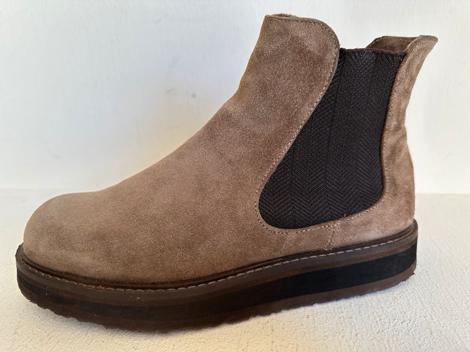 Logan Chelsea Schuhe Gr 38 Leder Braun Np 180,- in Coburg