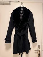 Damen Mantel DKNY M 36 38 schwarz Winter fakefur Kragen Bayern - Augsburg Vorschau