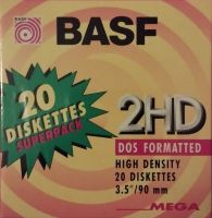 3,5“ Disketten - MF-2HD - 20er Pack von BASF - original Hessen - Michelstadt Vorschau