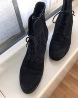 Stiefelette Nubukleder schwarz Größe 6 1/2 Baden-Württemberg - Pfinztal Vorschau