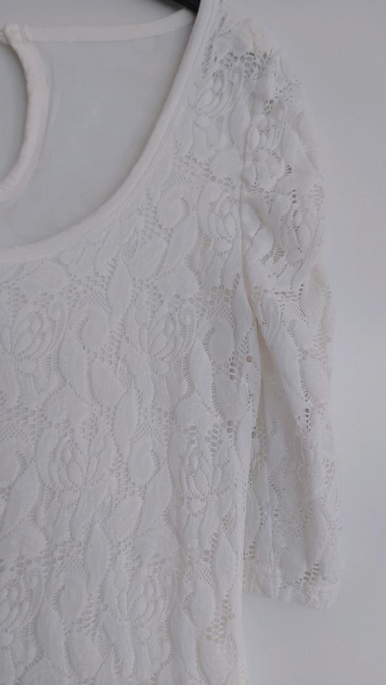 Spitzenkleid Brautkleid Standesamt weiß ivory Gr.36/S in Rheda-Wiedenbrück