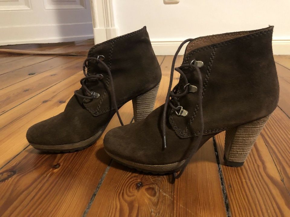 Mango Stiefelette Ankle Boots Wildleder dunkelbraun neu 39 in Berlin