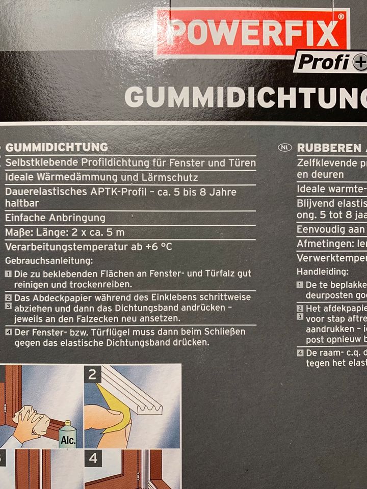 2x Powerfix Profi Gummidichtung neu OVP in Staufenberg