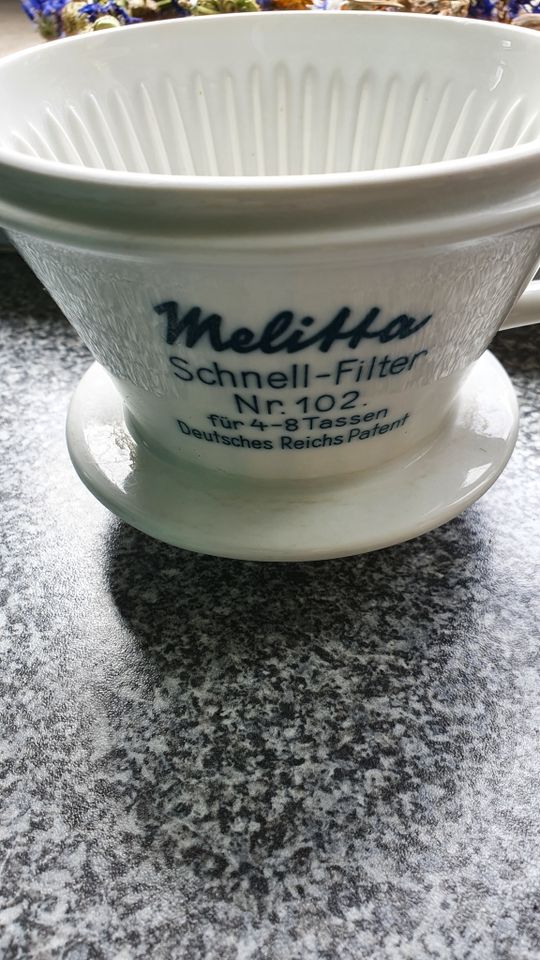 Melitta Filter 102 Deutsches Reichs Patent 8 Loch Top Zustand in Ahrensburg