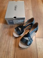 GABOR Comfort Keilsandalette Dunkelblau Gr  7 1/2 G Harburg - Hamburg Eißendorf Vorschau