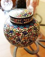 Kleine Antik Emaille Cloisonne Deckeldose Teedose Aufbewarung Leipzig - Dölitz-Dösen Vorschau