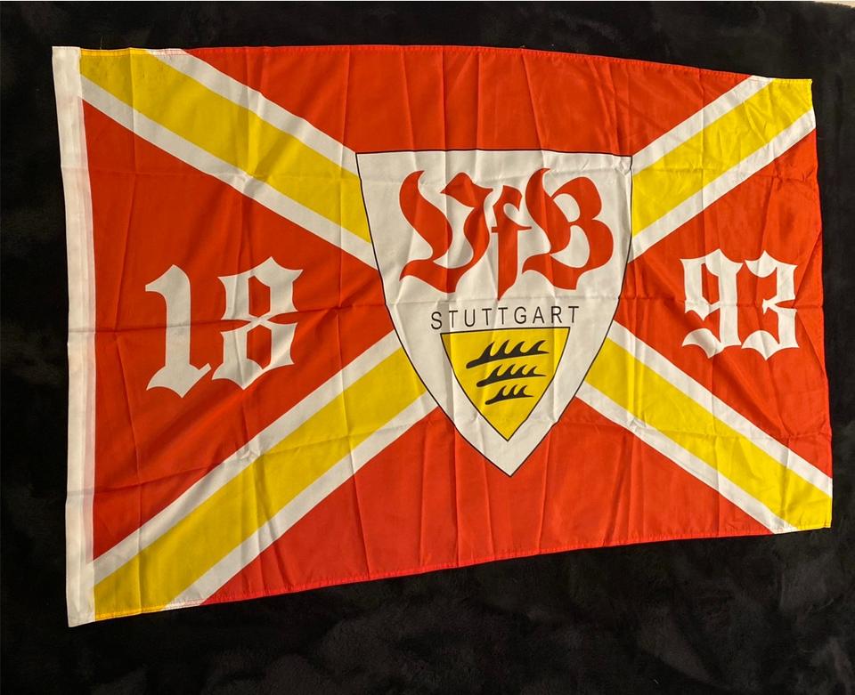 VfB Stuttgart 1893 Flagge Fußball Fan Stadion in Ingelfingen