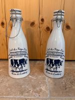 2 dekorative Lait des Pays-Bas Milchflaschen - mit Verschluß Bayern - Bernau am Chiemsee Vorschau