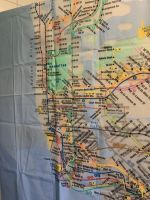 Duschvorhang Shower Curtain MTA New York City Subway Map USA Hessen - Egelsbach Vorschau