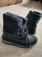 Schneestiefel 33 34 schwarz grau Stiefel Baden-Württemberg - Igersheim Vorschau