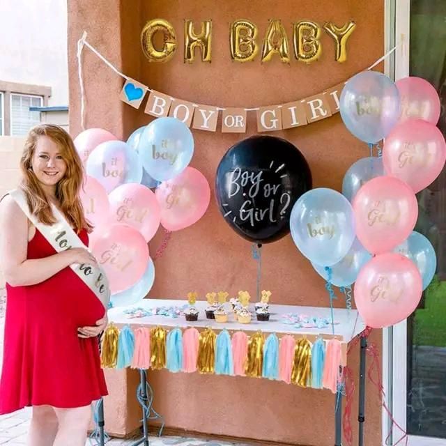 Party Deko Baby XXL Gender Reveal Ballon Geschlecht enthüllen NEU in Friedberg