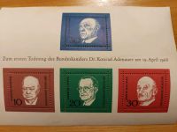 Briefmarken Konrad Adenauer Niedersachsen - Tespe Vorschau