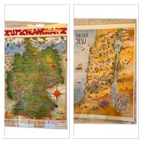 2 Poster laminiert: Deutschlandkarte Kim's Cartoon + Zeit Jesu Niedersachsen - Leer (Ostfriesland) Vorschau