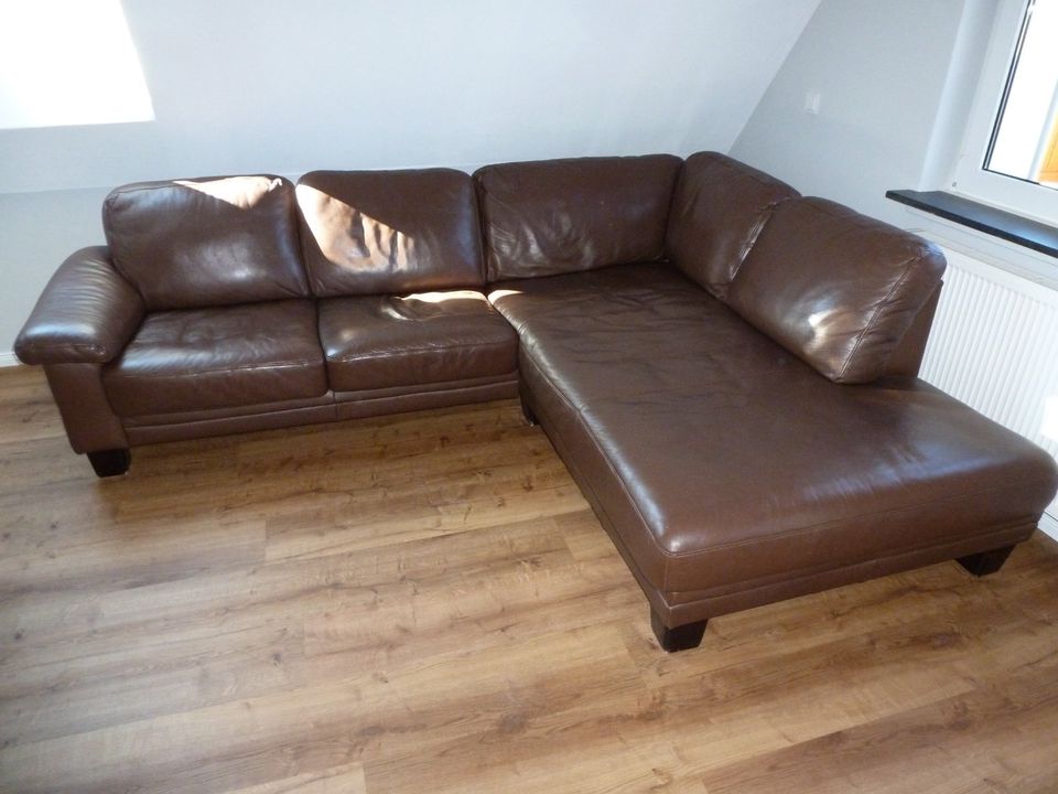 Couch, Schlafsofa Leder in Finnentrop