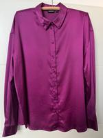 PIECES + DAMEN BLUSE HEMD SATIN XL + LILA GLANZ + TOP Bayern - Gundelfingen a. d. Donau Vorschau