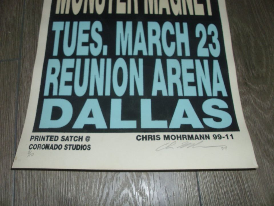 Marilyn Manson 1999 US-Konzertposter Sign.CHRIS MOHRMANN Lim.8/10 in Dachau