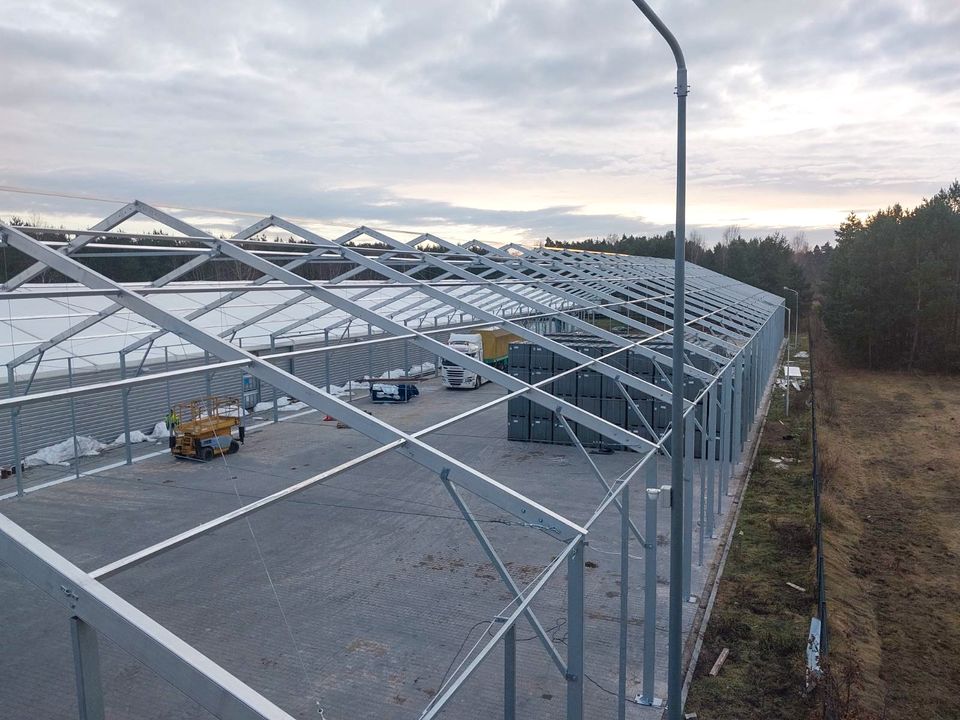 25x60x4 Leichtbauhalle Fertighalle Kalthalle Lager Wohnmobilgarage Lagerzelt Aluhalle in Gera