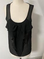 Oberteil schwarz transparent schleife 38 Party festlich w.neu Hessen - Kaufungen Vorschau