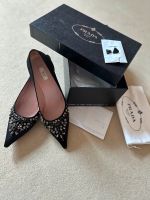 Orig. PRADA Italy Pumps 5cm schwarz Satin u. Strasssteine Gr 36,5 Nordrhein-Westfalen - Leopoldshöhe Vorschau