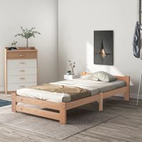 Einzelbett 90x200 Neu Bett Holzbett Jugendbett Bettgestell Futon Hamburg - Harburg Vorschau