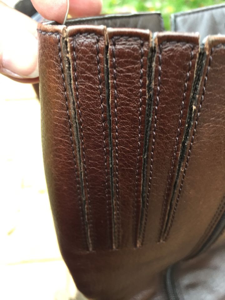 Stiefel im Reiterstil aus Leder Lederstiefel Gr 38 in Kropp