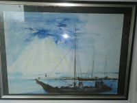 3x Aquarell Meer Schiff, zusammen 30 € Leipzig - Schönefeld-Abtnaundorf Vorschau