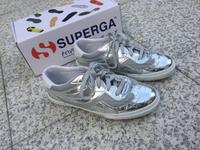 NEU Superga Metcrow Sneaker silber weiß grau 37 OVP Leder Baden-Württemberg - Ulm Vorschau