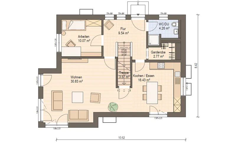 Hochwertiges Ausbauhaus - Gestalten Sie Ihr Traumheim nach Ihren Wünschen in Motten inkl. Grundstück in Motten