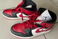Nike AIR JORDAN 1 MID - black/gym red/white rot/weiß Nordrhein-Westfalen - Marl Vorschau