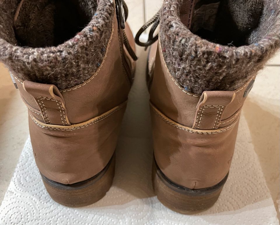 Tom Tailor Boots Stiefeletten mit wärmendem Futter Gr. 40 in Wetzlar