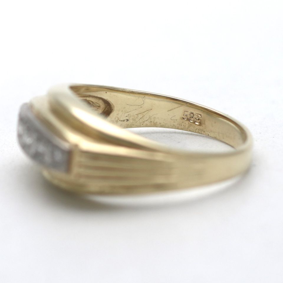 Ring Gold Diamant 0,15 Ct 585 14 Kt Bicolor Juweliero.de in Gelsenkirchen